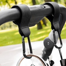 유모차 고리 후크 카라비너 다용도 가방 걸이 2P MD2026-TRC001, 1개, 블랙