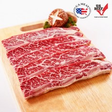 (6 7 8 꽃갈비) LA갈비 지방 완벽 손질 미국산 초이스 등급, 1kg, 1개