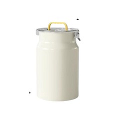 寵物糧食儲存罐, 奶白色 5斤密封米桶, 1個, 5L