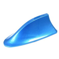 Universal car shark antenna auto exterior 지붕 상어 지느러미 안테나 신호 보호 공중 자동차 스타일링, 푸른, 1개