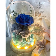 日本永生玫瑰玻璃花盅 附提袋 畢業花束 情人節 交換禮物, $1980