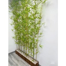 인조 대나무 장식 실내 매장 선물 조경 거실 가짜 개업, 50cm 받침대 1.8m 8개 (받침대 포함)
