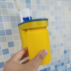 칫솔꽂이 세면대정리 거꾸로 양치컵 거치대 옐로우 욕실컵홀더 배수양치 욕실정리 위생