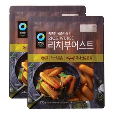 청정원 리치부어스트 오리지날, 460g, 1세트
