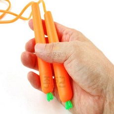 가온로그 당근 줄넘기 어린이용 키즈줄넘기, 1개