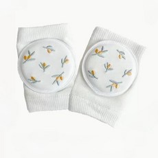 시월에인절 유아 자수 돌아기 여름 무릎보호대 1세트, 올리브 1세트, 2개