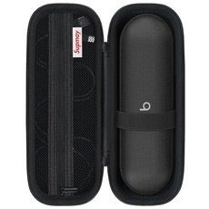 보호 케이스 포터블 비츠 필을 위한 하드 2024년 출시 휴대용 블루투스 스피커 충전 케이블용 메쉬 포켓이 있는 무선 샴페인 골드 2100135, Black, 블랙