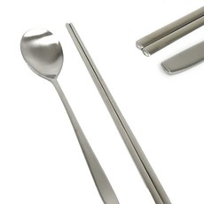 국내산 스텐 샤틴 민자 수저세트 휴대용 식당 숫가락 부모님 캠핑용 답례품 집들이선물 손님