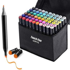 마카펜 세트 전문가 스케치 60색 트윈 마카펜 미술 아트 컬러링 싸인펜 어린이 양쪽