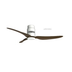楓光 時尚白北歐吊扇, WF-52Q-W-DW 時尚白深棕, WF-52Q-W-DW