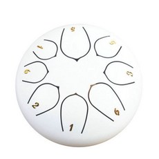 스틸 텅드럼 행드럼 명상, 1개, 문라이트화이트 6인치 8음