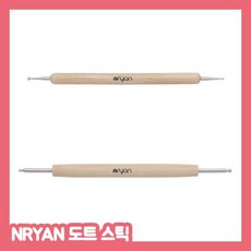 무인쇄 우드 도트봉(마블러), 대, 1개