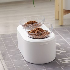 루나글램 고양이 길냥이 밥그릇 물그릇 강아지 식기 간식통 반려동물 2구, 2세트