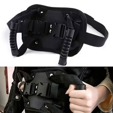 실버카우 바이크 오토바이 안전밸트 라이딩 동승자 뒷자리 안전장비, 1개, 블랙