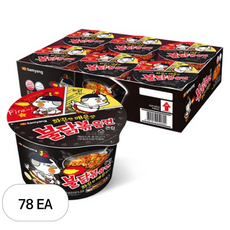 삼양 불닭볶음면 큰컵 105g, 78개