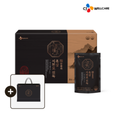 CJ 한뿌리 흑삼지천보 진녹 60ml x 30포, 1박스, 1.8L