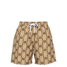 프레스코볼카리오카 보드 스윔 쇼츠, 베이지계열+그린계열