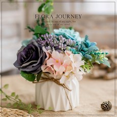 仿真花植物花藝小盆栽 室內家居擺件設客廳辦公桌裝飾 假花乾花花束花瓶 園藝插花擺件, 絢麗（包含花瓶）