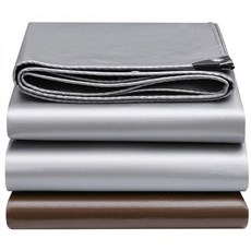 PE 두꺼운 은색 단열 차양 야외 코팅 양면 녹색 방수 커버 쉐드, 2x1.5m, thi 170g 3