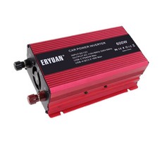 ERYUAN 車用逆變器 600W DC 12V 轉 AC 110V/60Hz 修正弦波 USB-C PD60W Max USB-A QC3 0.18W Max, 1個