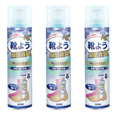 日本 KINBATA 鞋襪除臭噴霧 【花果香味】, 3個, 360ml