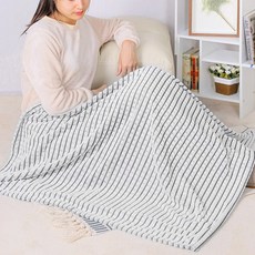 비니앙 모던체크 극세사 무릎담요(그레이) 무릅담요 항공담요 차량용담요 휴대용담요 아동담요