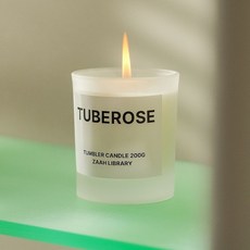자아 라이브러리 튜베로즈 TUBEROSE 캔들 향초 플로럴향, 본품