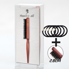 MoodroAll 돈모 백콤 업스타일 브러쉬, 1개, 우드 기본형