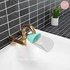 萌萌屋 Mo Mo House 兒童水龍頭延伸器 洗手輔助導水槽 適用多種水龍頭 安裝簡易, 1個, 水龍頭延伸器(藍色), 藍色