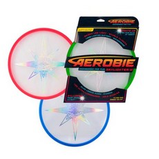 에어로비 스카이라이터 발광 야광 플라잉디스크 원반 던지기 Aerobie 27R12, 그린, 1개