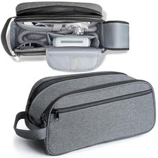 NIFUYOP CPAP ResMed AirMINI 미니 기계용 여행 가방 기계 및 액세서리에 적합한 휴대용 보관 정리함 케이스 그레이 225678