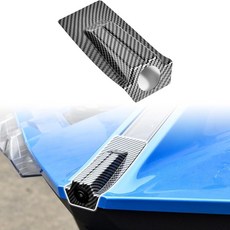 VEISUTOR 폴라리스 새총용 후면 카메라 트림 커버 탄소 섬유 패턴 ABS 장식 프로텍터 프레임 뚜껑 커버 새총 2020-2024 액세서리용