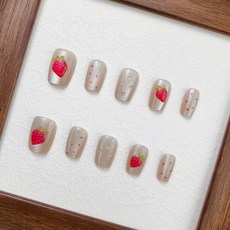 [당일배송] 천안각 상큼한 디자인 붙이는 인조손톱, 1개, 02 - T585 S