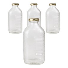 가인글로벌 사각델몬트500 유리병, 500ml, 4개