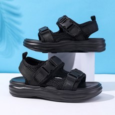 DFMEI 男童夏季涼鞋新款時尚小學生休閒時尚帥氣防滑沙灘鞋