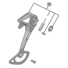 시마노(SHIMANO) 리페어 파트 아우터 플레이트(SGS) RD-M7100 Y3FY98050, 1개