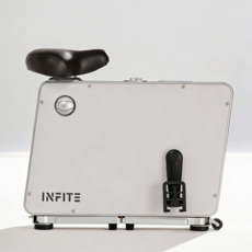 인피테 루틴 바이크 실내자전거 미니 접이식 유산소 사이클 운동기구, 메탈릭화이트, RUT-1103