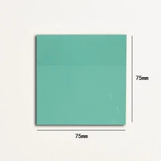 투명 스티커 메모 50 매 방수 패드 다채로운 용지 학교 사무용품 편지지, 11 Medium Green