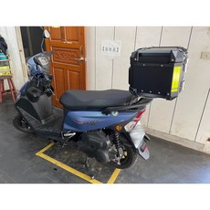 漢堡架 後架 鋁箱 36L 適用於雙火星塞、新迪爵、全新迪爵、胖迪 附白鐵快拆底板及靠背, 1個