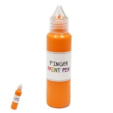 [팔마누] 미술놀이 미술용품 어린이미술 핑거 페인트펜 낱색 50ml 주황