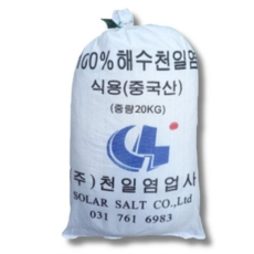 100% 해수 천일염 소금 20kg / 30kg, 1개