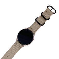 女式 9999 Galaxy Watch NATO 尼龍錶帶 Galaxy Watch 4 3 2 經典活動錶帶錶帶, Galaxy Watch 4/4 Classic/Watch 3/Active 2/1 20mm, Shadow brown