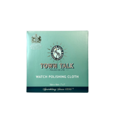 英國原廠直購 Town Talk 手錶清潔布 18x18cm 英國百年品牌 擦拭布, 綠色包裝, 1個