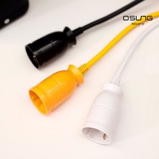 연장선 16A 멀티탭 전기연장선 캠핑용 고용량 1.5m 3m 5m 10m, 1개