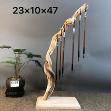 필방 붓걸이 서예붓 거치대 세트 심플 동양화 캘리드라피 서예용 인테리어 붓먹 장식 걸이, 투명 25