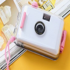 방수 토이카메라 화이트핑크 필름카메라, 1개