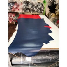 천연 소가죽 원단 수제가죽공예 베지터블 가죽공예재료 그레인 가죽, 다크 블루