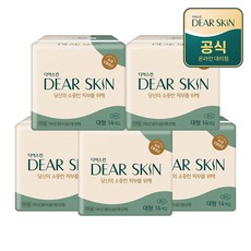 디어스킨 에어엠보 생리대 날개형, 대형, 14개입, 5개