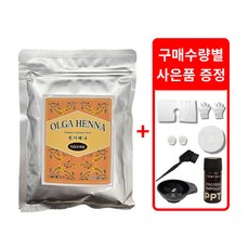 올가 헤나 천연 염색약 100g+염색도구증정, 다크브라운, 1개