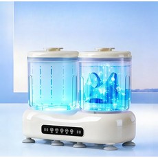 한행 무선미니세탁기 소형 방수 다기능 원룸 캠핑용, [더블컵 플래그십 MAX] 5L